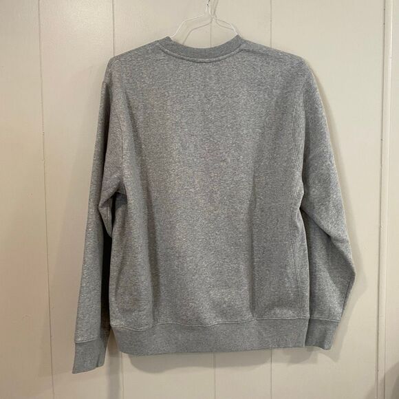 Nike Crewneck Sweatshirt Men’s Medium Gray Fleece Pullover NWT Swoosh Logo - Picture 2 of 8